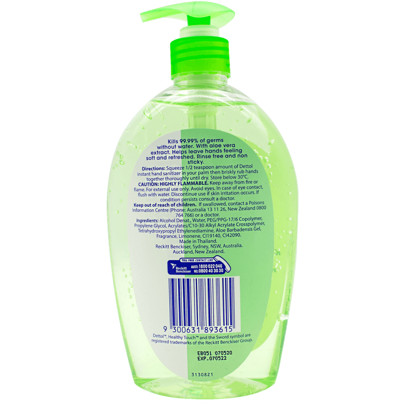 Dettol Instant Liquid Hand Sanitiser Refresh Anti-Bacterial 500mL - Vital Pharmacy Supplies