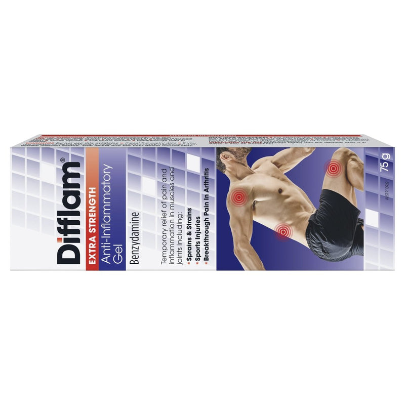 Difflam Extra Strength Anti-Inflammatory Gel 75g - Clearance - Vital Pharmacy Supplies
