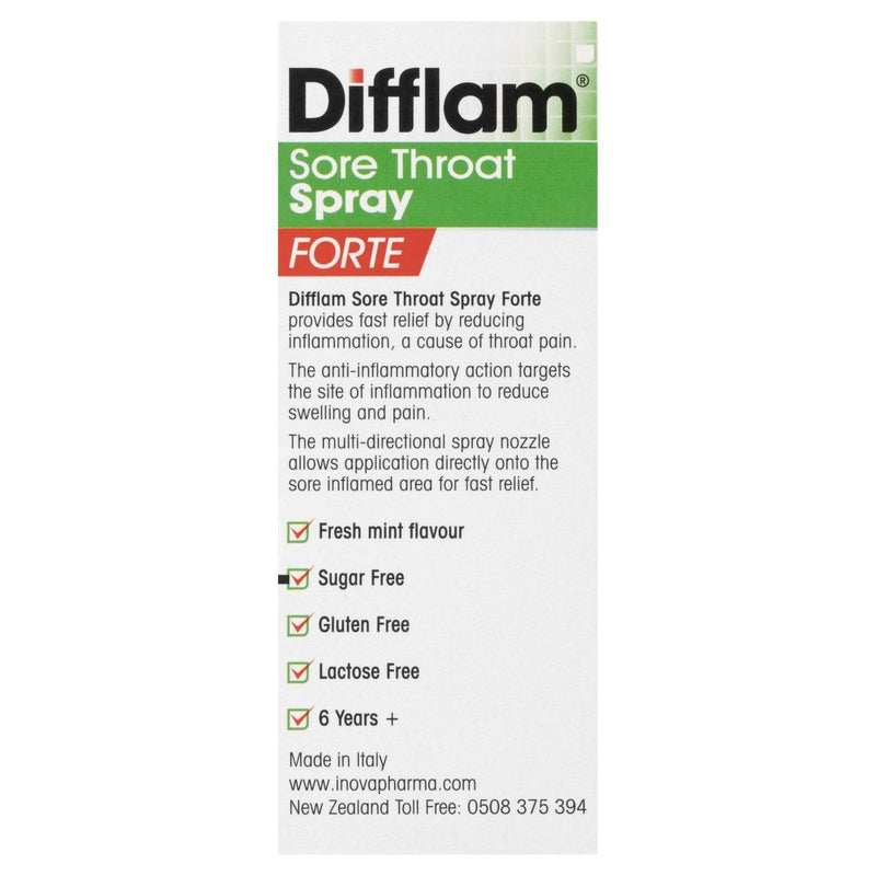 Difflam Sore Throat Mint Spray 15mL - Vital Pharmacy Supplies