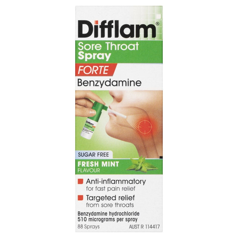 Difflam Sore Throat Mint Spray 15mL - Clearance - Vital Pharmacy Supplies