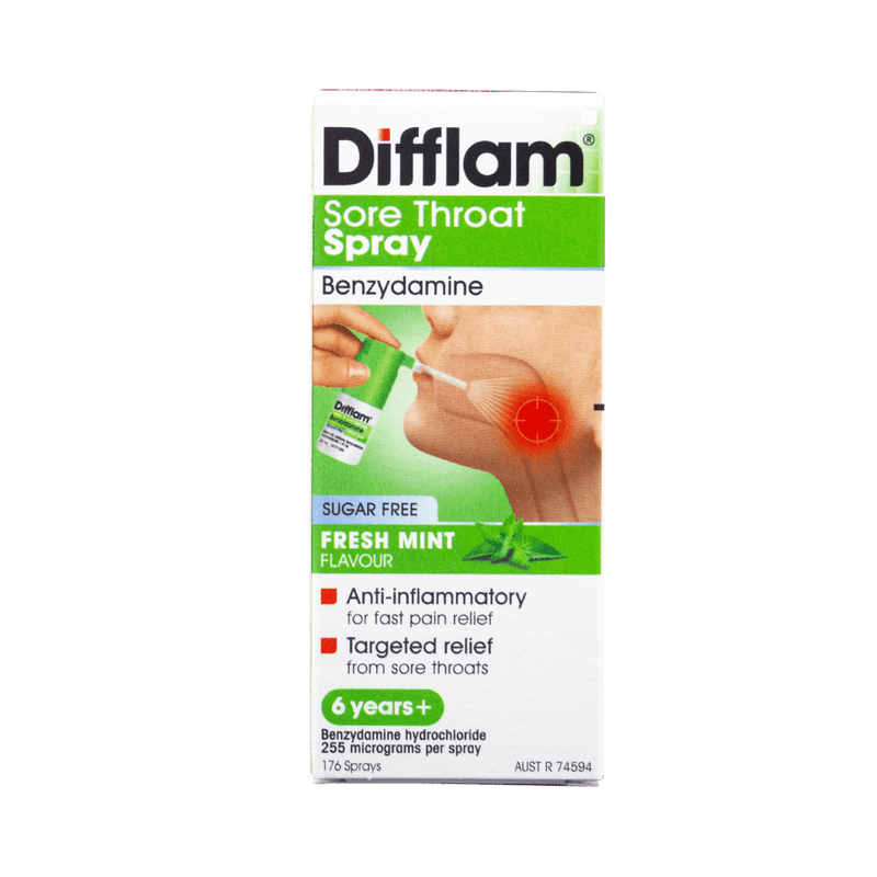 Difflam Sore Throat Mint Spray 30mL - Clearance - Vital Pharmacy Supplies