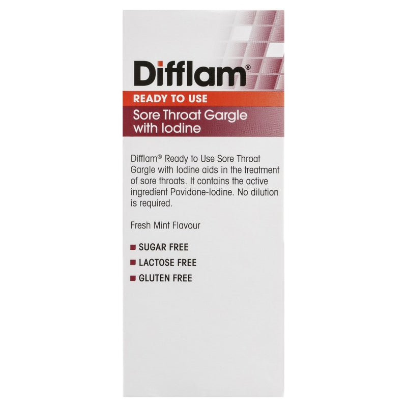 Difflam Throat Gargle With Iodine 200mL - Vital Pharmacy Supplies
