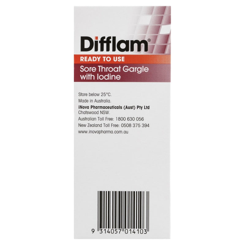 Difflam Throat Gargle With Iodine 200mL - Clearance - Vital Pharmacy Supplies