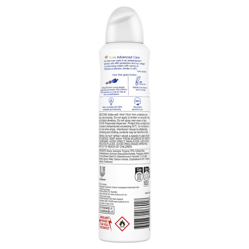 Dove Advanced Care Nourishing Secrets Coconut & Jasmine Aerosol Deodorant 220mL - Vital Pharmacy Supplies