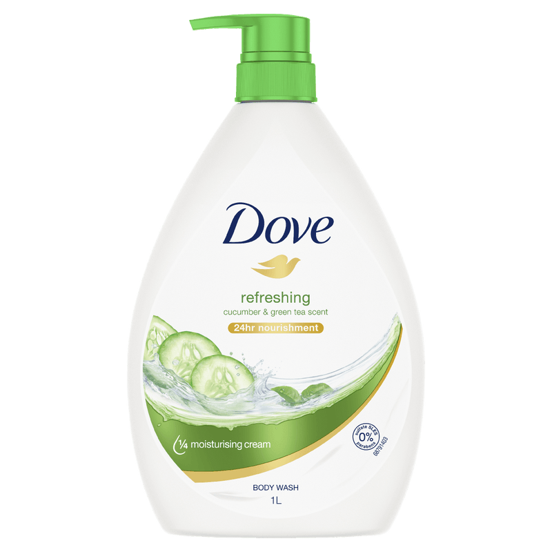 Dove Go Fresh Cucumber & Green Tea Body Wash 1L - Vital Pharmacy Supplies