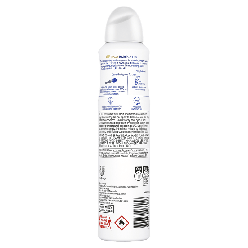 Dove Invisible Dry Antiperspirant Aerosol Deodorant 220mL - Vital Pharmacy Supplies