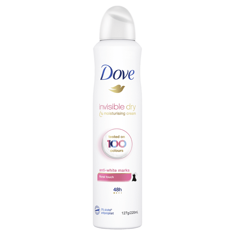 Dove Invisible Dry Floral Touch Antiperspirant Aerosol Deodorant 220mL - Vital Pharmacy Supplies
