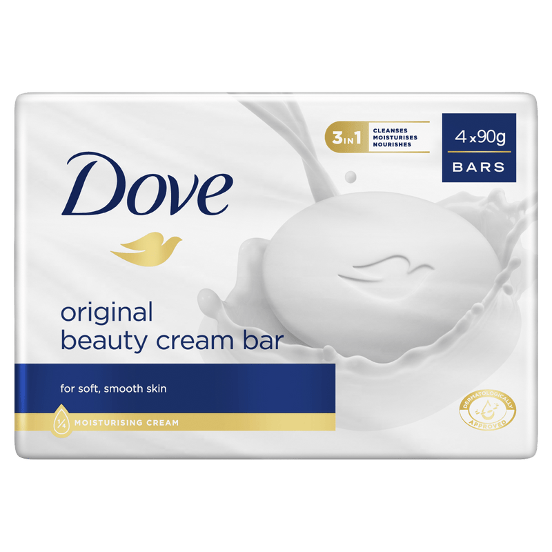 Dove Original Beauty Cream Bar 90g x 4 Pack - Vital Pharmacy Supplies