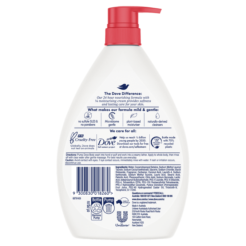 Dove Rejuvenating Pomegranate & Lemon Verbena Body Wash 1L - Vital Pharmacy Supplies