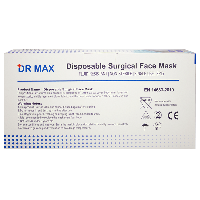 Dr Max Surgical Masks 50 Pack - Vital Pharmacy Supplies
