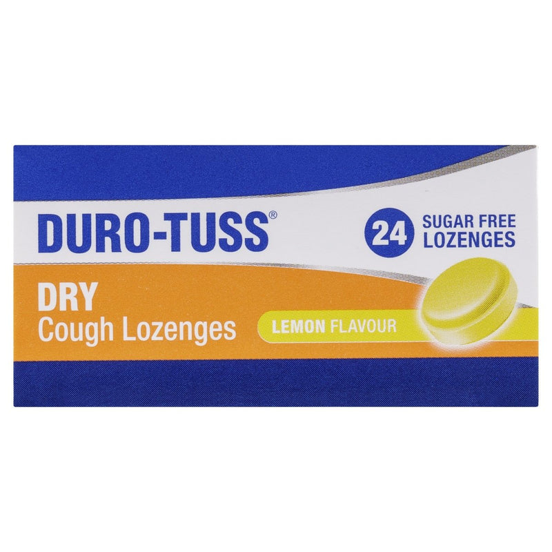 DURO-TUSS Dry Cough Lemon 24 Lozenges - Vital Pharmacy Supplies