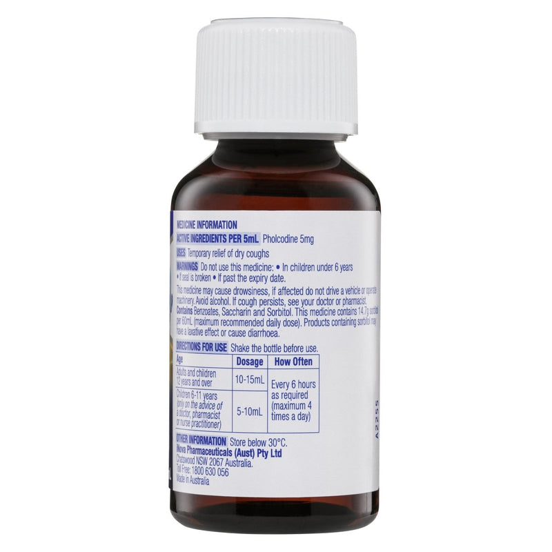 DURO-TUSS Dry Cough Liquid 100mL - Vital Pharmacy Supplies