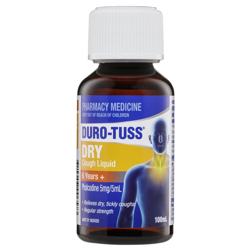 DURO-TUSS Dry Cough Liquid 100mL - Vital Pharmacy Supplies