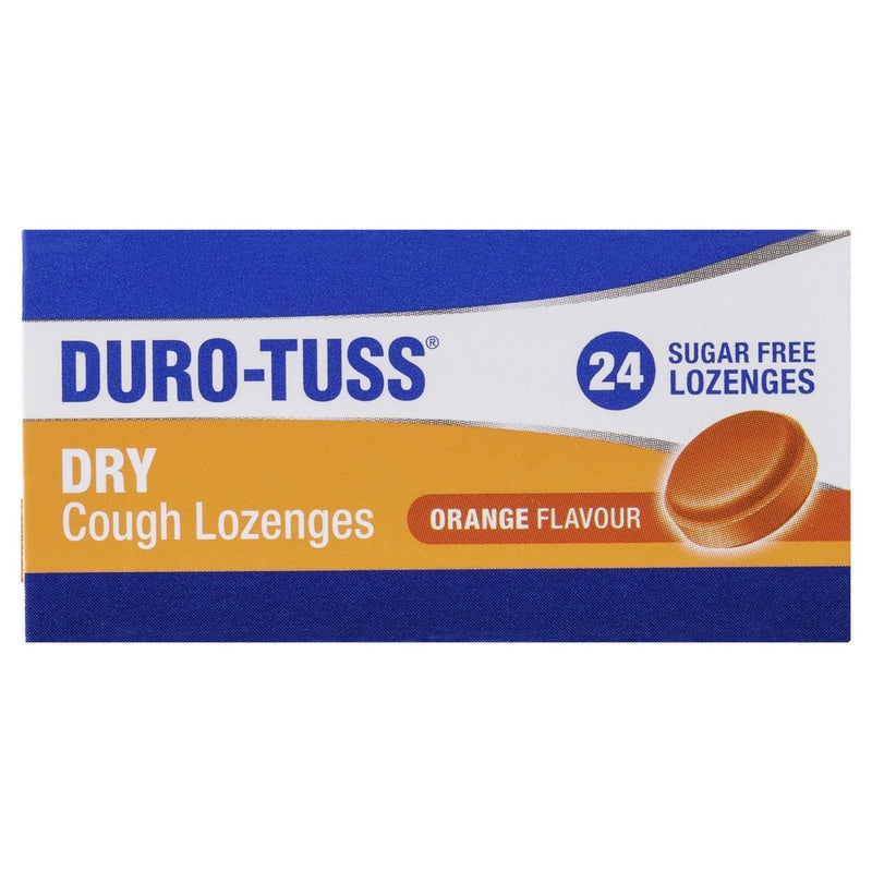 DURO-TUSS Dry Cough Orange 24 Lozenges - Clearance - Vital Pharmacy Supplies