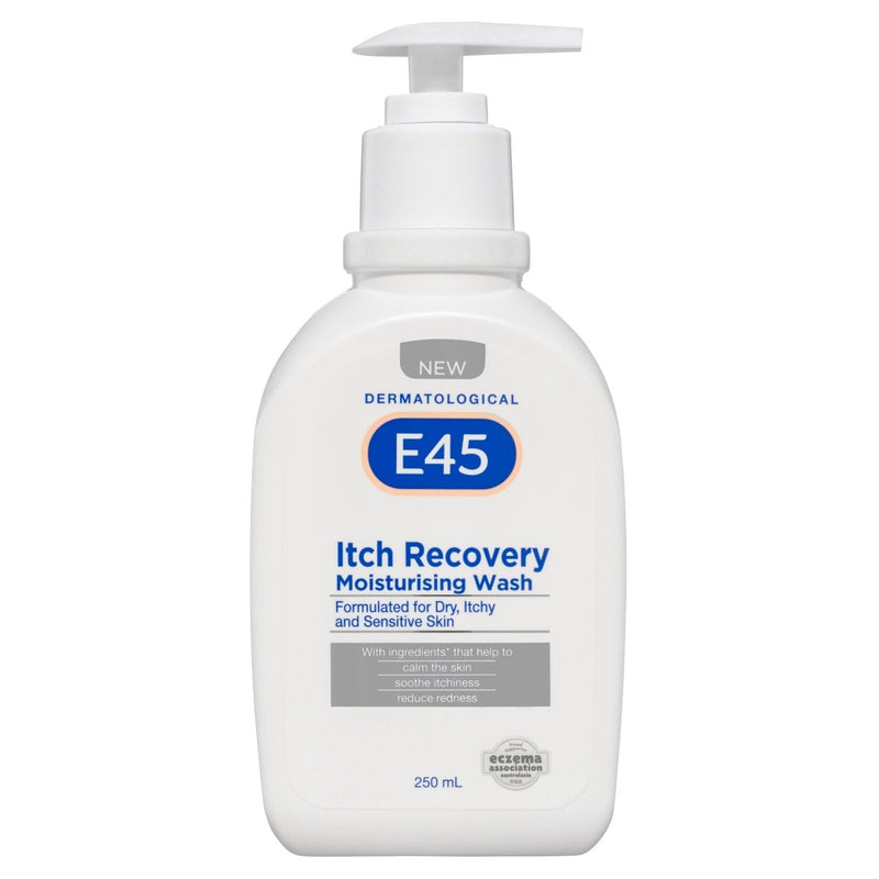 E45 Itch Recovery Moisturising Body Wash 250mL - Vital Pharmacy Supplies