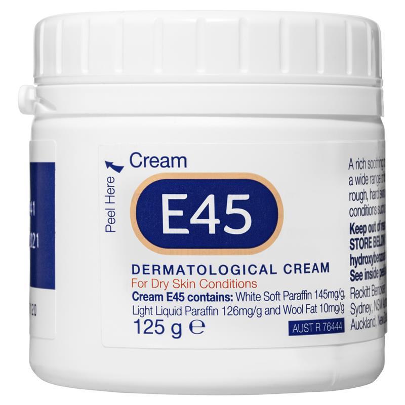 E45 Moisturising Cream for Dry Skin & Eczema 125g - Vital Pharmacy Supplies