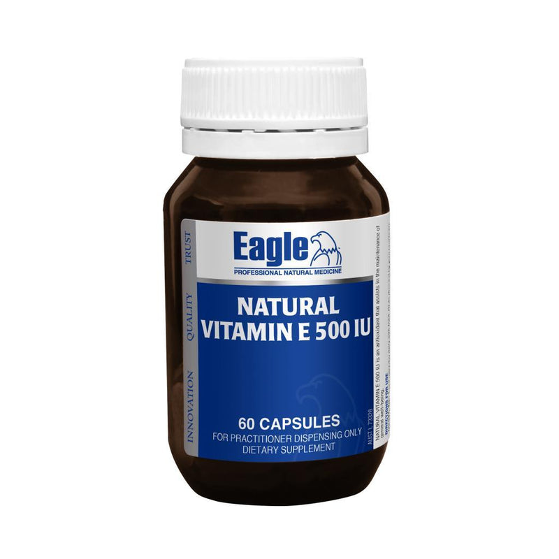 Eagle Natural Vitamin E 500 IU 60 Capsules - Vital Pharmacy Supplies