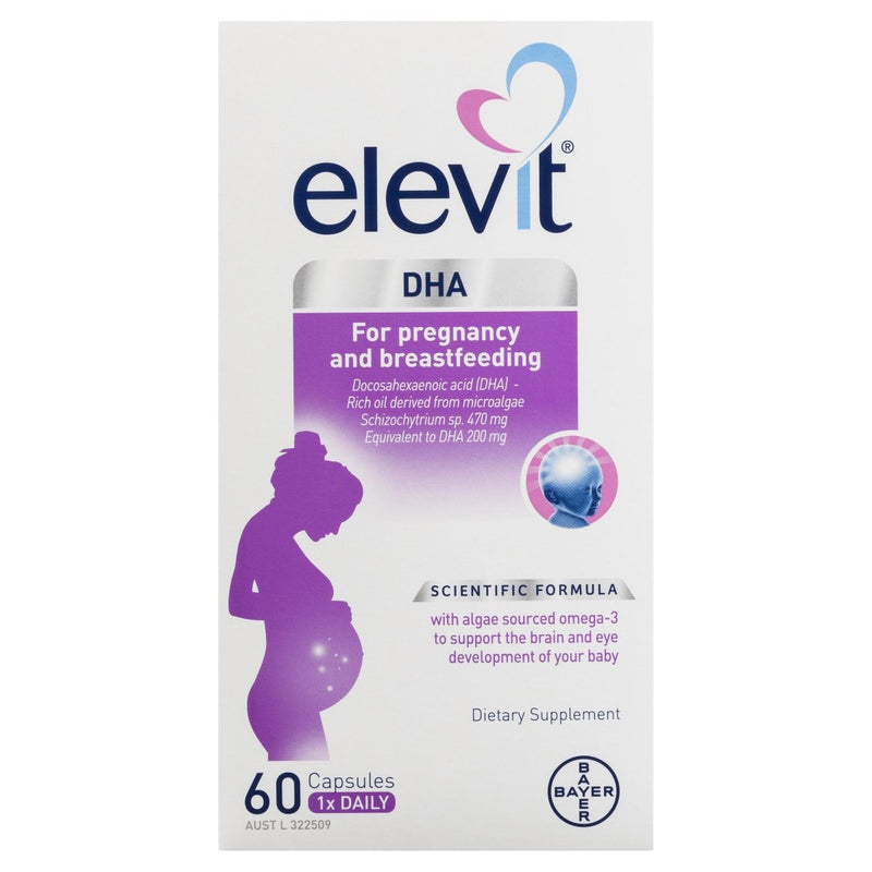 Elevit DHA For Pregnancy And Breastfeeding 60 Capsules - Vital Pharmacy Supplies