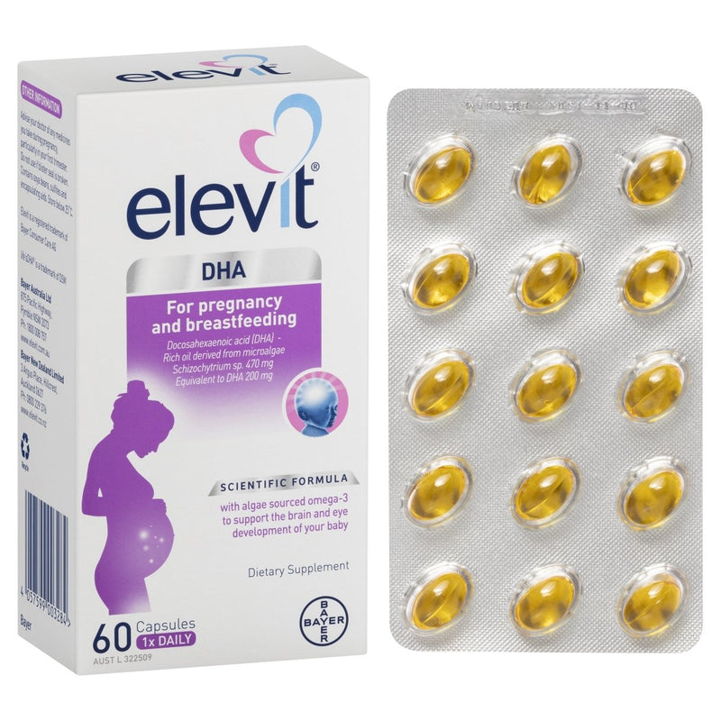 Elevit DHA For Pregnancy And Breastfeeding 60 Capsules - Vital Pharmacy Supplies