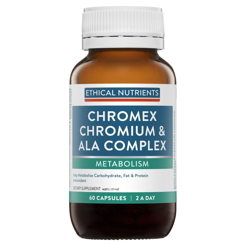 Ethical Nutrients Chromex Chromium & ALA Complex 60 Capsules - Vital Pharmacy Supplies