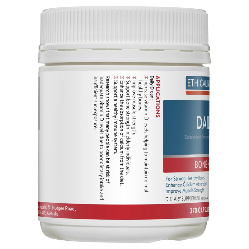 Ethical Nutrients Daily D 270 Capsules - Vital Pharmacy Supplies