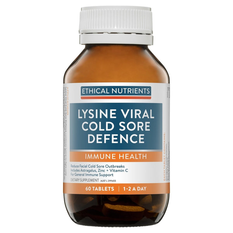 Ethical Nutrients Immuzorb Lysine Viral Cold Sore Defence 60 Tablets - Vital Pharmacy Supplies
