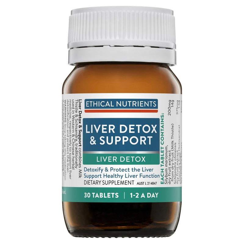 Ethical Nutrients Liver Detox & Support 30 Tablets - Vital Pharmacy Supplies