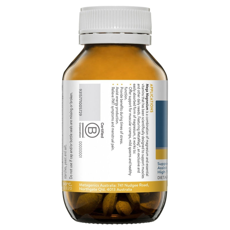 Ethical Nutrients Megazorb Mega Magnesium 60 Tablets - Vital Pharmacy Supplies