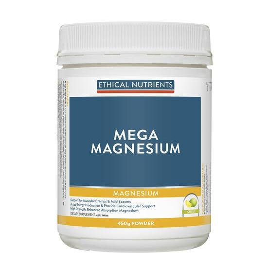 Ethical Nutrients Megazorb Mega Magnesium Powder Citrus 450g - Vital Pharmacy Supplies