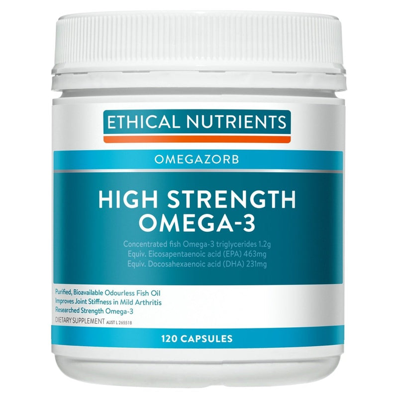 Ethical Nutrients Omegazorb High Strength Omega-3 120 Capsules - Vital Pharmacy Supplies