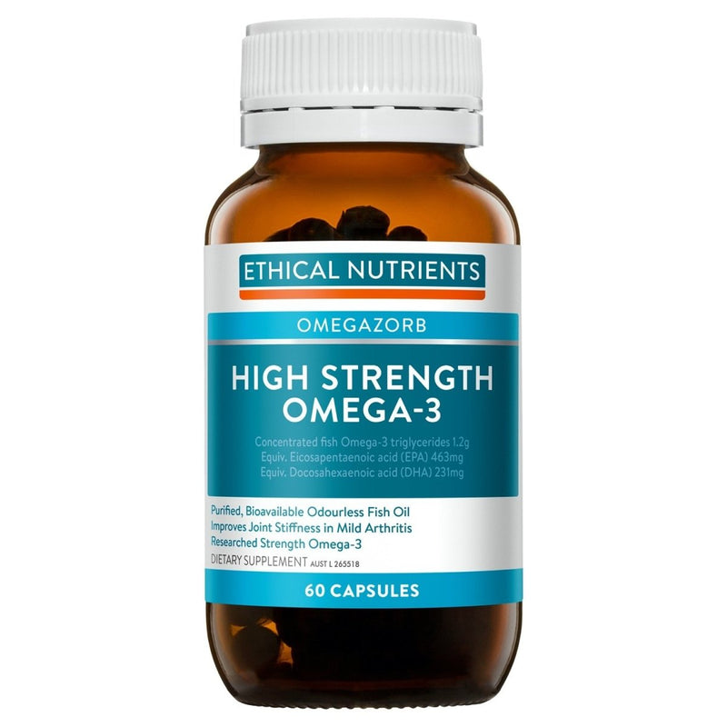 Ethical Nutrients Omegazorb High Strength Omega-3 60 Capsules - Vital Pharmacy Supplies