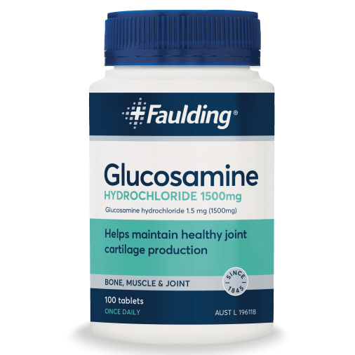 Faulding Glucosamine Hydrochloride 1500mg 100 Tablets