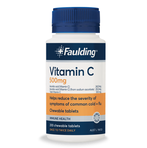 Faulding Vitamin C 500mg 200 Chewable Tablets