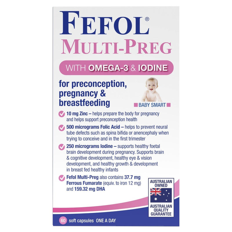 Fefol Multi-Preg 60 Capsules - Vital Pharmacy Supplies