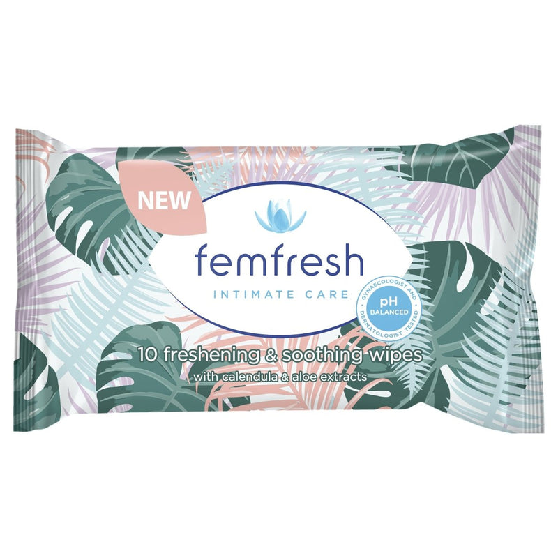 Femfresh Pocket Wipes 10 Pack - Vital Pharmacy Supplies