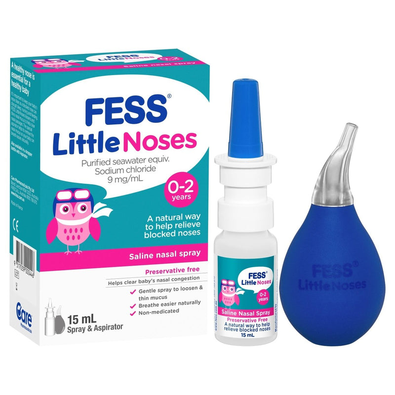 FESS Little Noses Nasal Spray + Aspirator 15mL - Vital Pharmacy Supplies