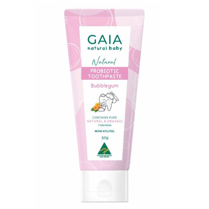 Gaia Natural Probiotic Toothpaste Bubblegum 50g - Vital Pharmacy Supplies