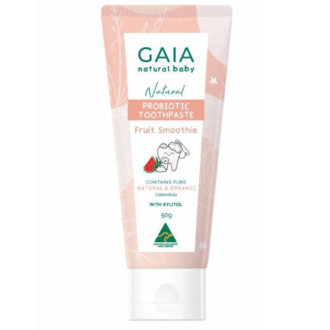 Gaia Natural Probiotic Toothpaste Fruit Smoothie 50g - Vital Pharmacy Supplies