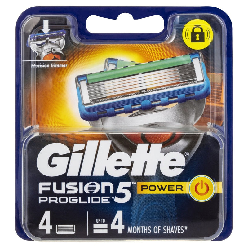 Gillette Fusion5 ProGlide Power Cartridges 4 Pack - Vital Pharmacy Supplies