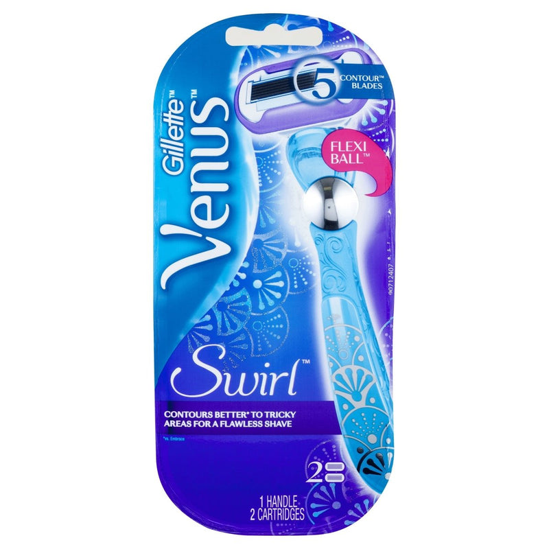 Gillette Venus Extra Smooth Swirl Women's Razor Handle + 2 Blade Refills - Vital Pharmacy Supplies