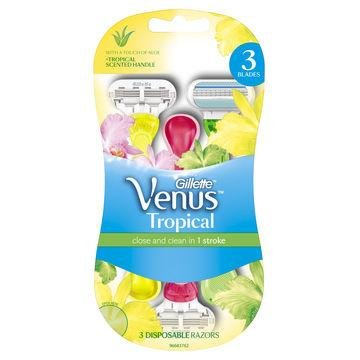 Gillette Venus Tropical Women's Disposable Razor 3 Count - Vital Pharmacy Supplies
