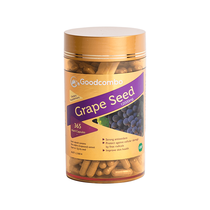 Goodcombo Grape Seed 12000mg 365 Capsules - Clearance - Vital Pharmacy Supplies