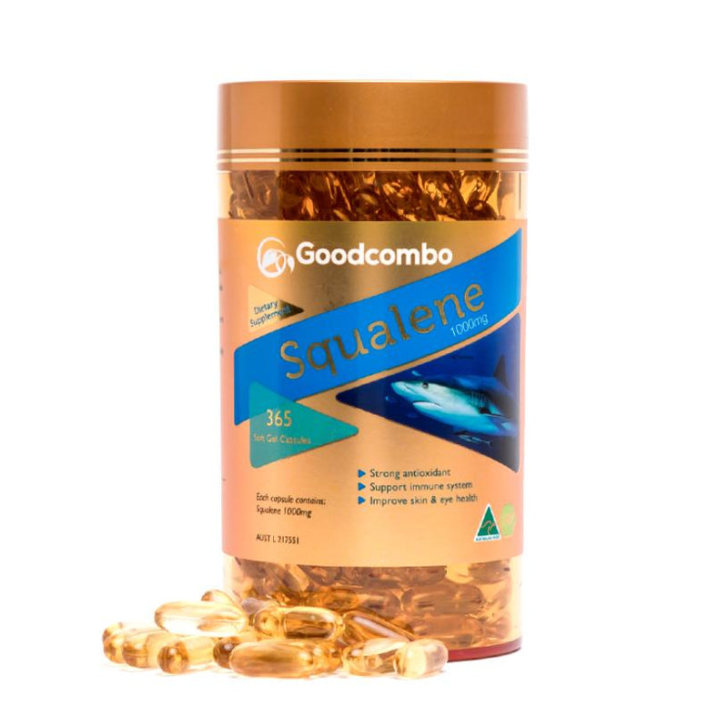 Goodcombo Squalene 1000mg 365 Soft Gel Capsules - Clearance - Vital Pharmacy Supplies
