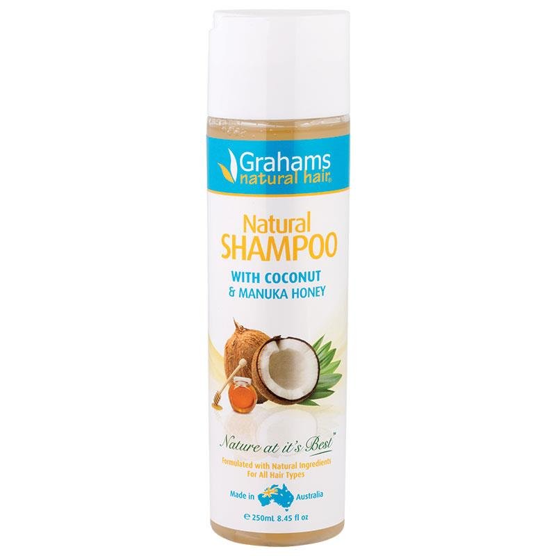 Grahams Natural Shampoo with Manuka Honey & Coconut 250mL - Vital Pharmacy Supplies