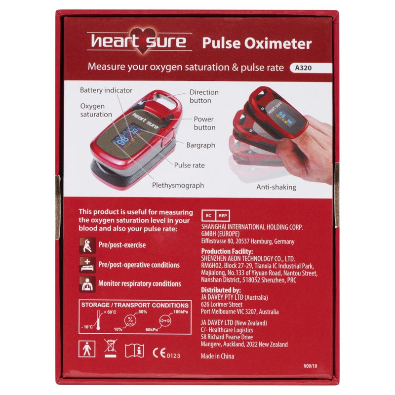 Heart Sure Pulse Oximeter - Vital Pharmacy Supplies