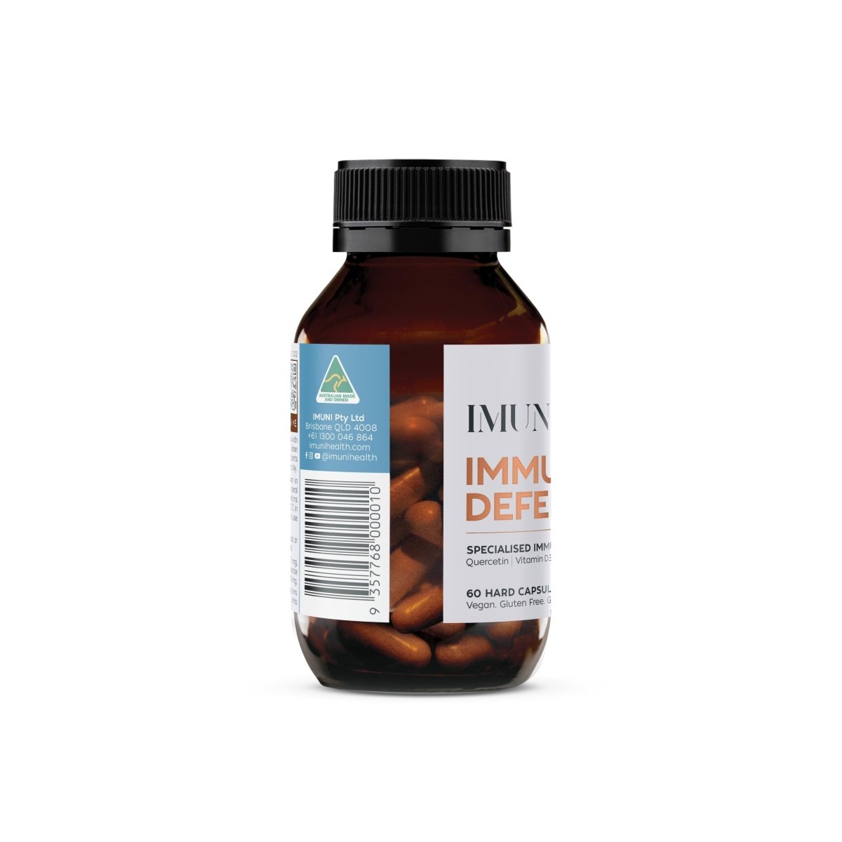 IMUNI Immune Defence Quercetin, Zinc, Vitamin C, Vitamin D3 60 Capsules - Vital Pharmacy Supplies
