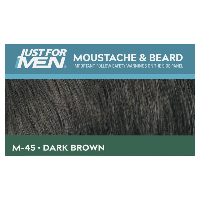 Just For Men Moustache & Beard Brush-In Colour Gel Dark Brown - Vital Pharmacy Supplies