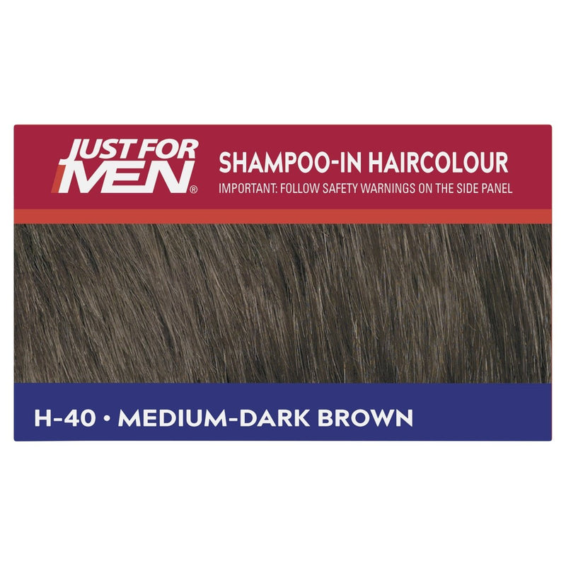 Just For Men Shampoo-In Hair Colour Medium Dark Brown - Vital Pharmacy Supplies