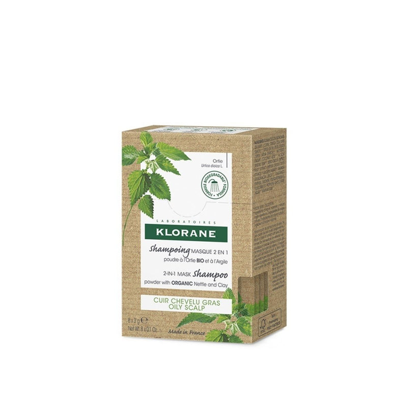 Klorane Organic Nettle Purifying 2-In-1 Mask Shampoo 8x3g - Vital Pharmacy Supplies