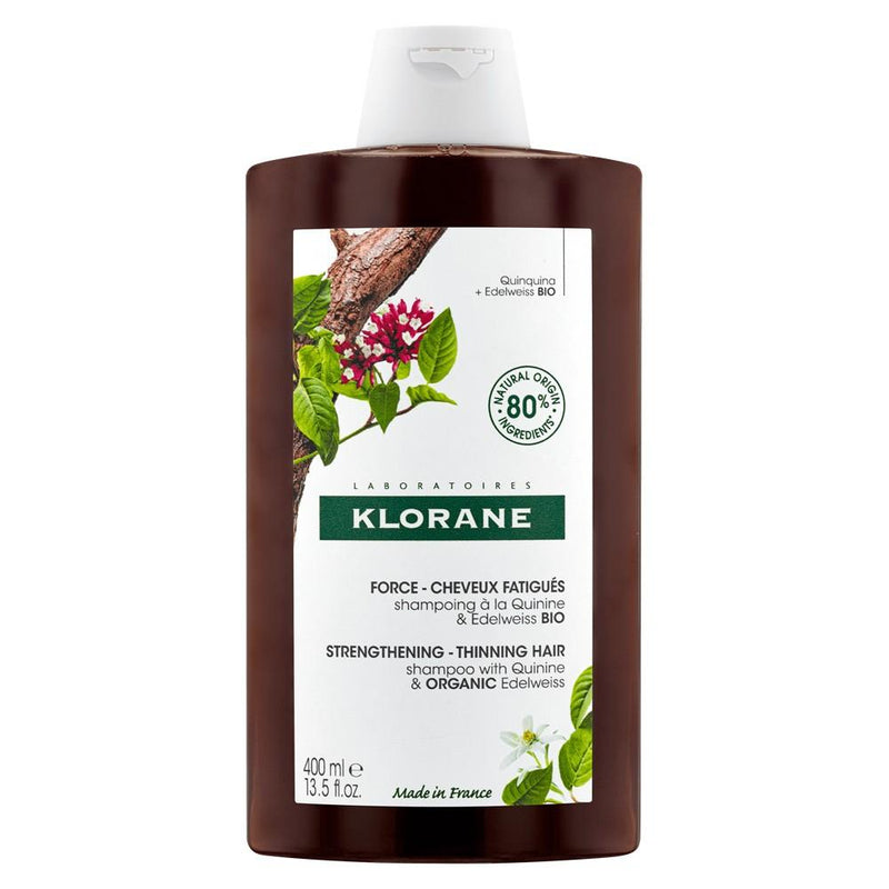 Klorane Quinine and Organic Edelweiss Strengthening Shampoo 400mL - Vital Pharmacy Supplies